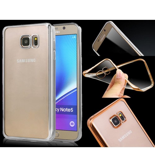 Galaxy Note 5 bumper w clear gel back case