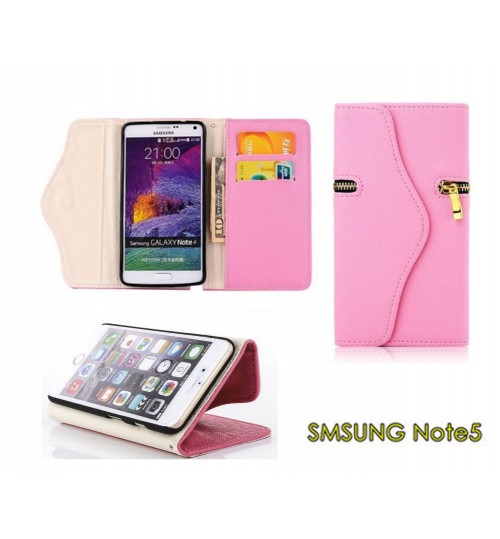 Samsung Note 5 case leather wallet folding case