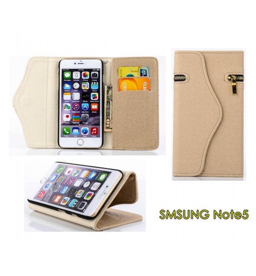 Samsung Note 5 case leather wallet folding case