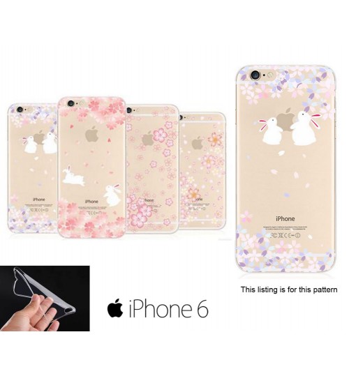 iPhone 6 6s Sakura Soft Gel UltraThin TPU case +SP