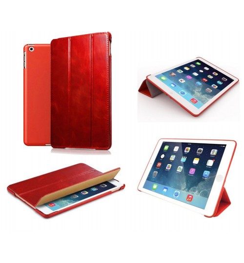 Ipad mini case luxury fine leather smart cover