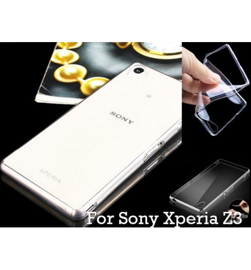 Sony Z3 case Clear Gel Ultra Slim tpu case