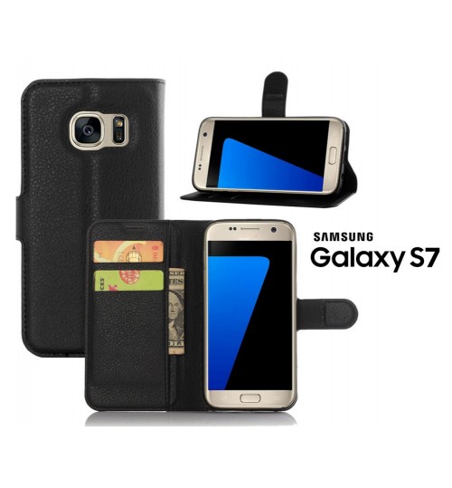 Galaxy S7 wallet leather case cover Samsung