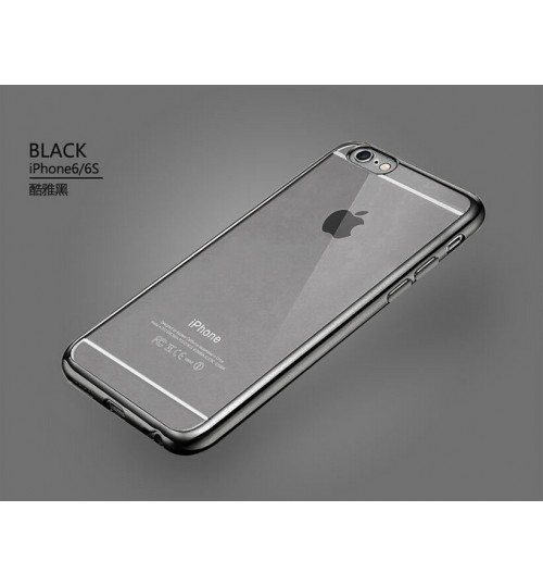 iPhone 6 Plus case bumper w clear gel back cover