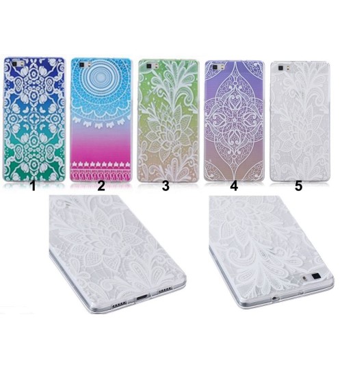 Huawei P8 lite ultra thin gel case embossed print