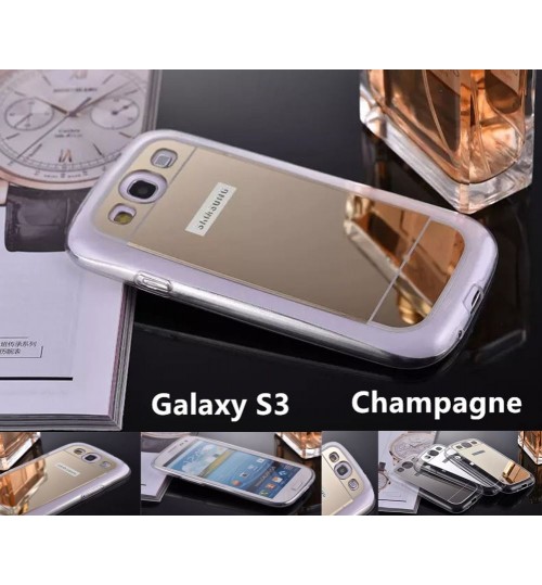 Galaxy S3 Soft Gel TPU Mirror back Case