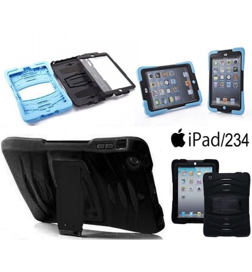 iPad 2/3/4 defender rugged heavy duty case+Pen