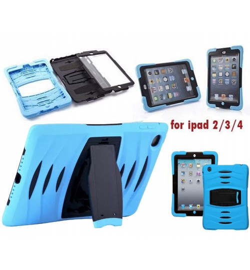 iPad 2/3/4 defender rugged heavy duty case+Pen