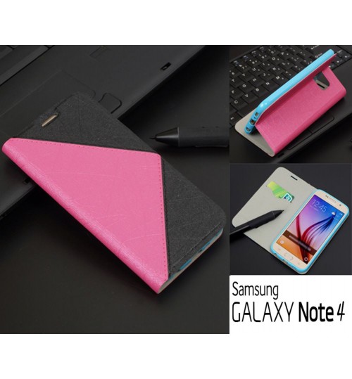 Galaxy Note 4 case luxury slim flip wallet case