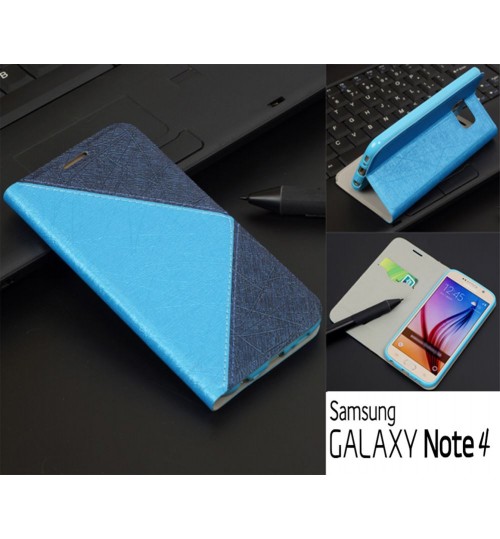 Galaxy Note 4 case luxury slim flip wallet case