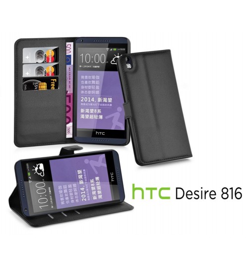 HTC Desire 816 case Wallet leather cover case