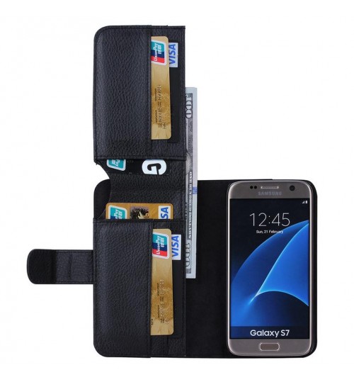 Galaxy S7 wallet case full cash pocket ID