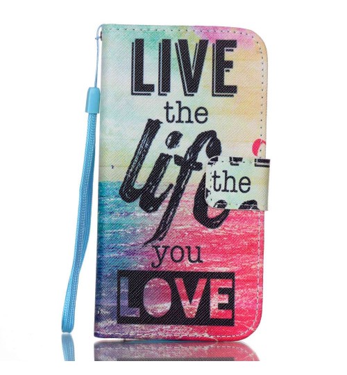 Galaxy S7 case wallet leather case printed