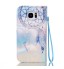 Galaxy S7 EDGE case wallet leather case printed