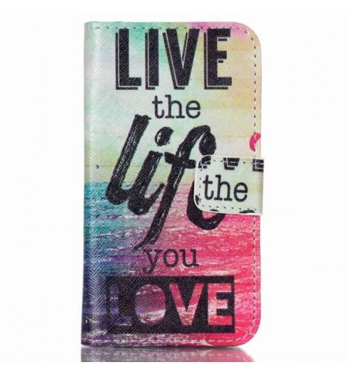 Galaxy J1 ACE case wallet leather case printed