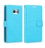 Galaxy S7 Vintage Fine Leather Wallet Case+combo - Blue