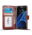 Galaxy S7 Vintage Fine Leather Wallet Case+combo - Brown