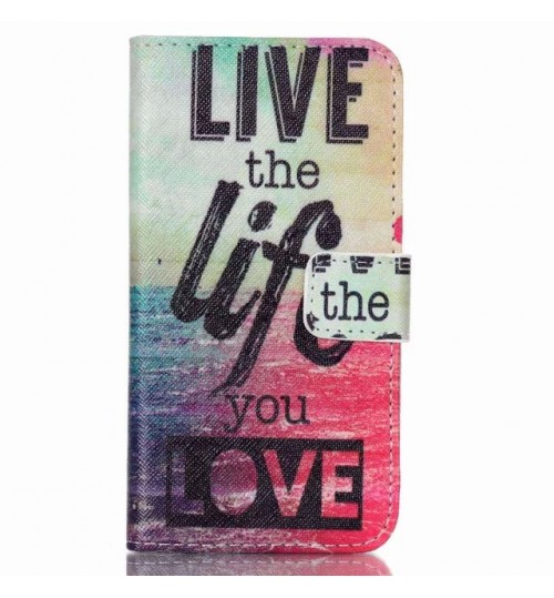 Galaxy J2 case wallet leather case printed