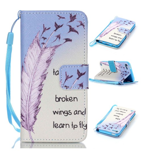 iPod Touch 5 6 case wallet leather case printed