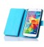 Galaxy S5 double wallet leather case detachable