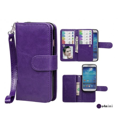 Galaxy S4 Mini detachable wallet leather case