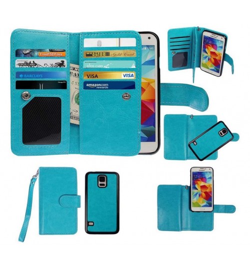 Galaxy S5 Mini detachable wallet leather case
