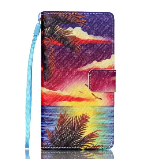 Huawei P8 LITE case wallet leather case printed