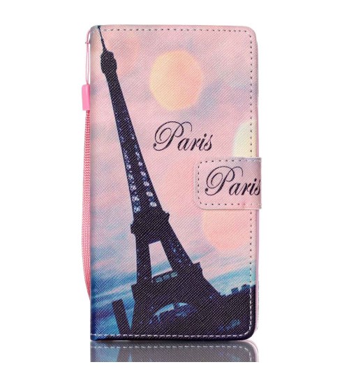 Huawei P8 LITE case wallet leather case printed