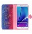 Galaxy NOTE 5 case wallet leather case printed