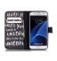 Galaxy S7 case wallet leather case printed