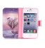 iPhone 4 4s case wallet leather case printed