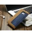 Galaxy S7 edge contrast denim folio wallet case magnetic closure