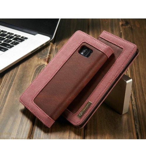 Galaxy S7 contrast denim folio wallet case magnetic closure