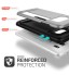 Galaxy S7 edge impact proof hybrid case card clip