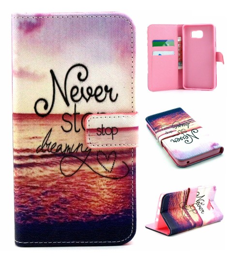 NOTE 5 case wallet leather case printed