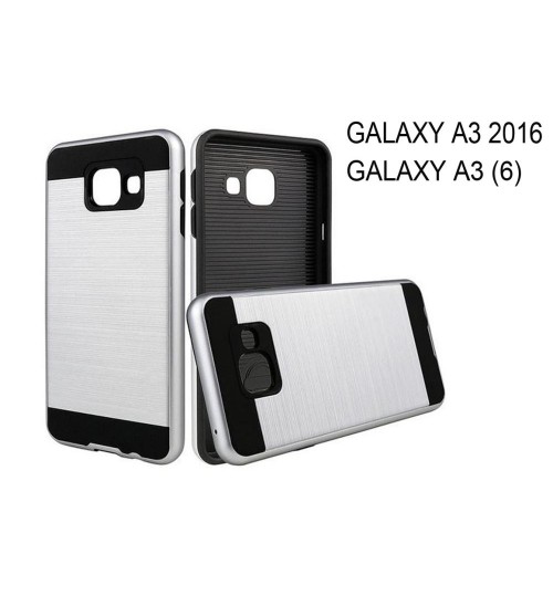 Galaxy A3 2016 A310 impact proof case brush metal