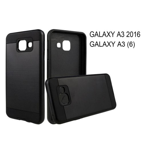 Galaxy A3 2016 A310 impact proof case brush metal