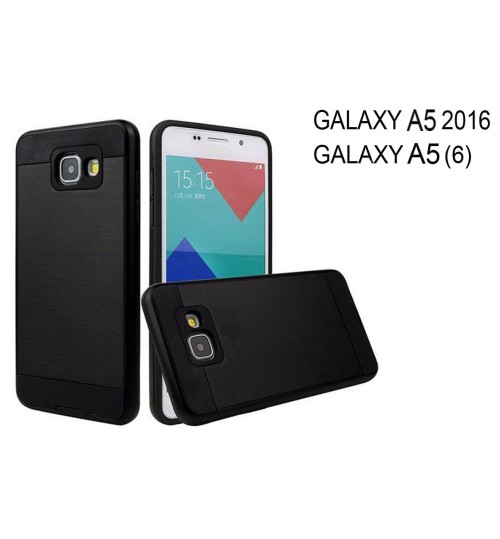 Galaxy A5 2016 A510 impact proof case brush metal