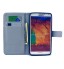 Galaxy NOTE 3 case wallet leather case printed