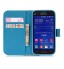 Galaxy Core Prime case wallet leather case printed
