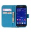 Galaxy Core Prime case wallet leather case printed