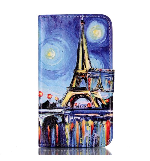 Galaxy Core Prime case wallet leather case printed