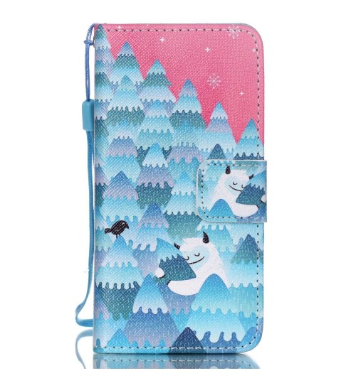 iPod Touch 5 6 case wallet leather case printed