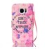 Galaxy S7 case wallet leather case printed