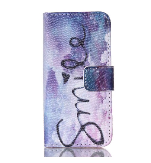 iPhone 5 5s SE case wallet leather case printed