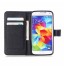 Galaxy S5 case wallet leather case printed