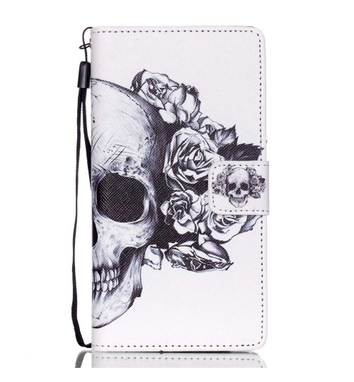 Huawei P8 LITE case wallet leather case printed