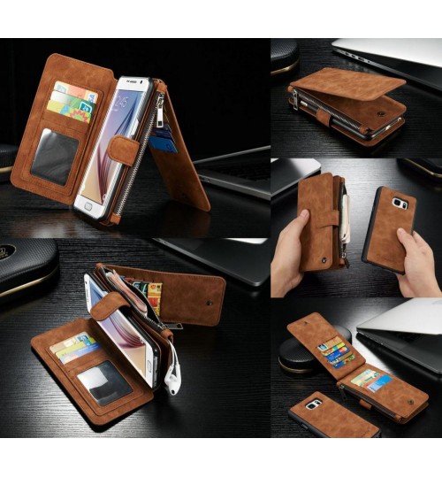 Galaxy S6 edge Plus detachable wallet leather case
