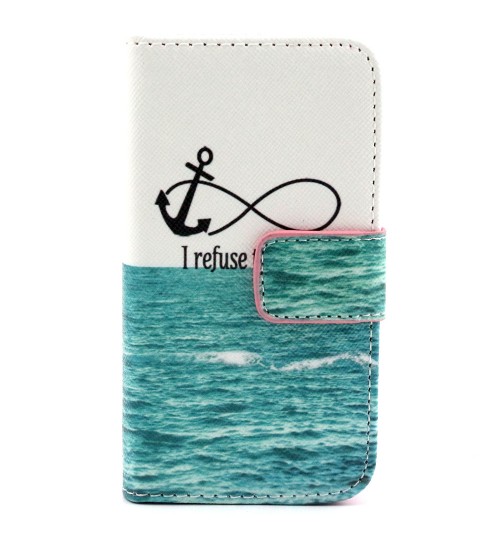 iPhone 4 4s case wallet leather case printed