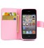 iPhone 4 4s case wallet leather case printed